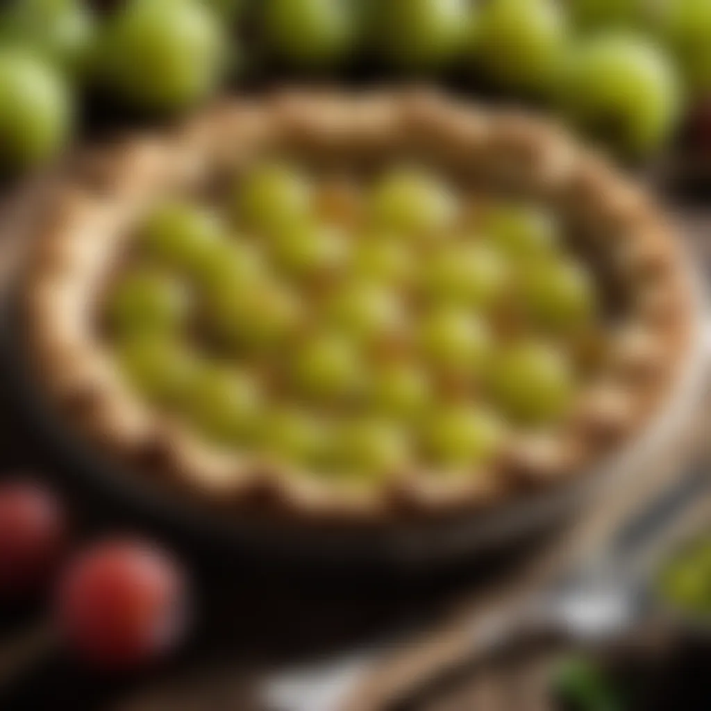 Delicious gooseberry pie