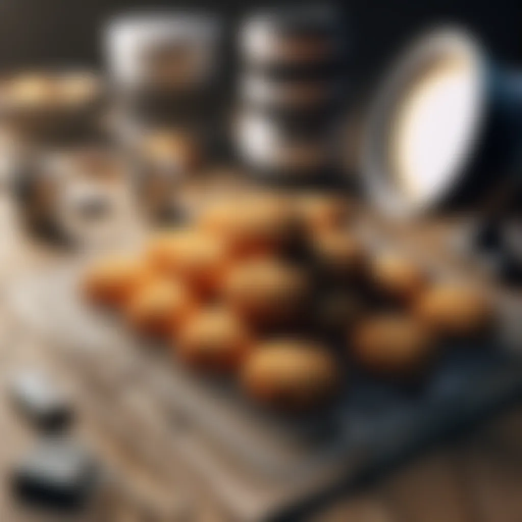 Freshly baked oat biscuits on a wire rack