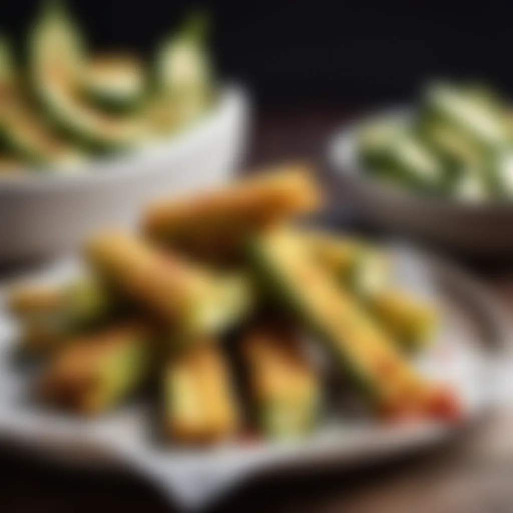 Zucchini Fries Serving