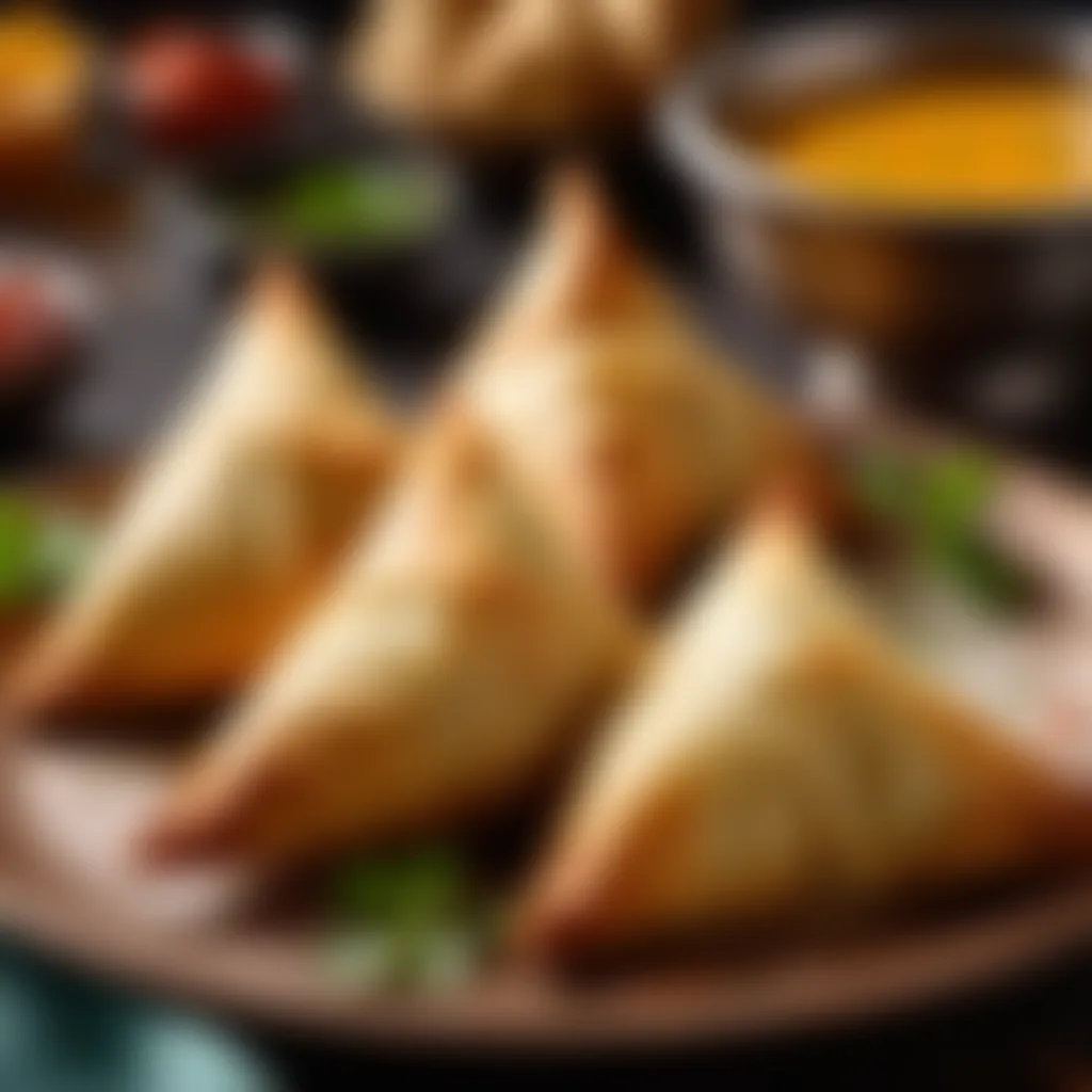 Delicious homemade samosas