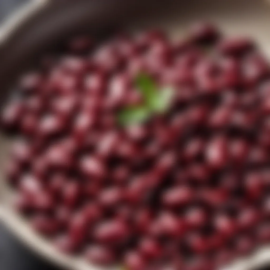 Cooked red kidney beans