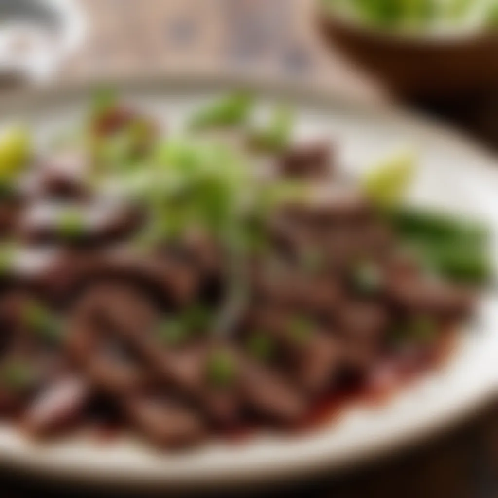 Marinated Korean Beef Strips