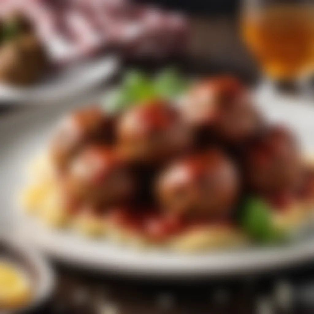 Delicious Meatballs on a Plate Delicious Meatballs on a Plate