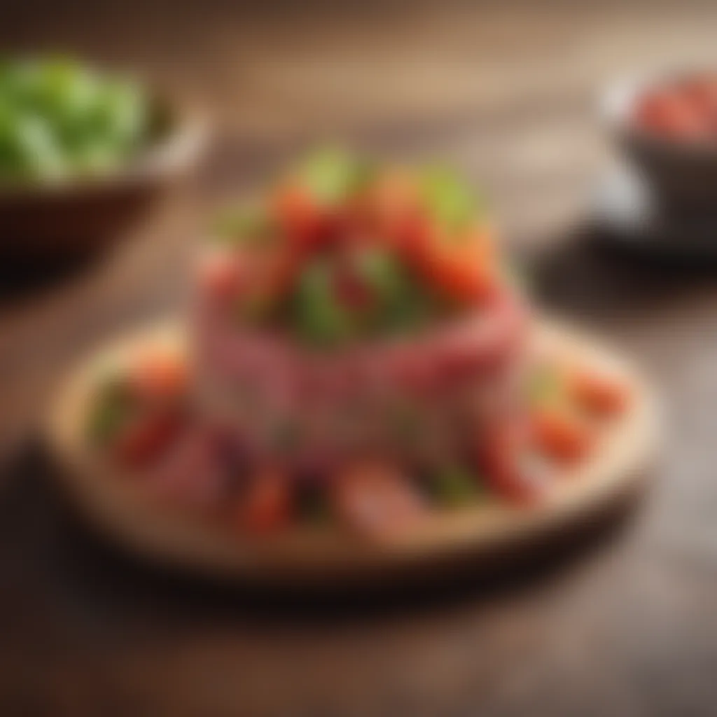 Savory Tuna Tartare with Tomato Medley