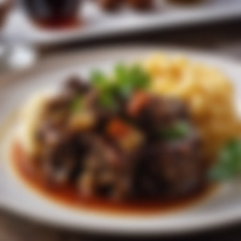 Delicious Oxtail Recipe - Garnished Oxtail