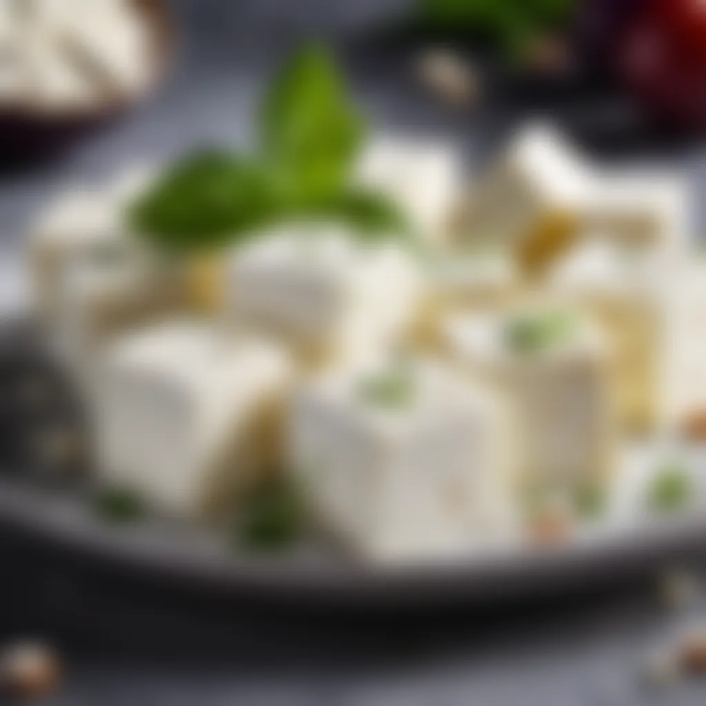 Feta cheese cubes