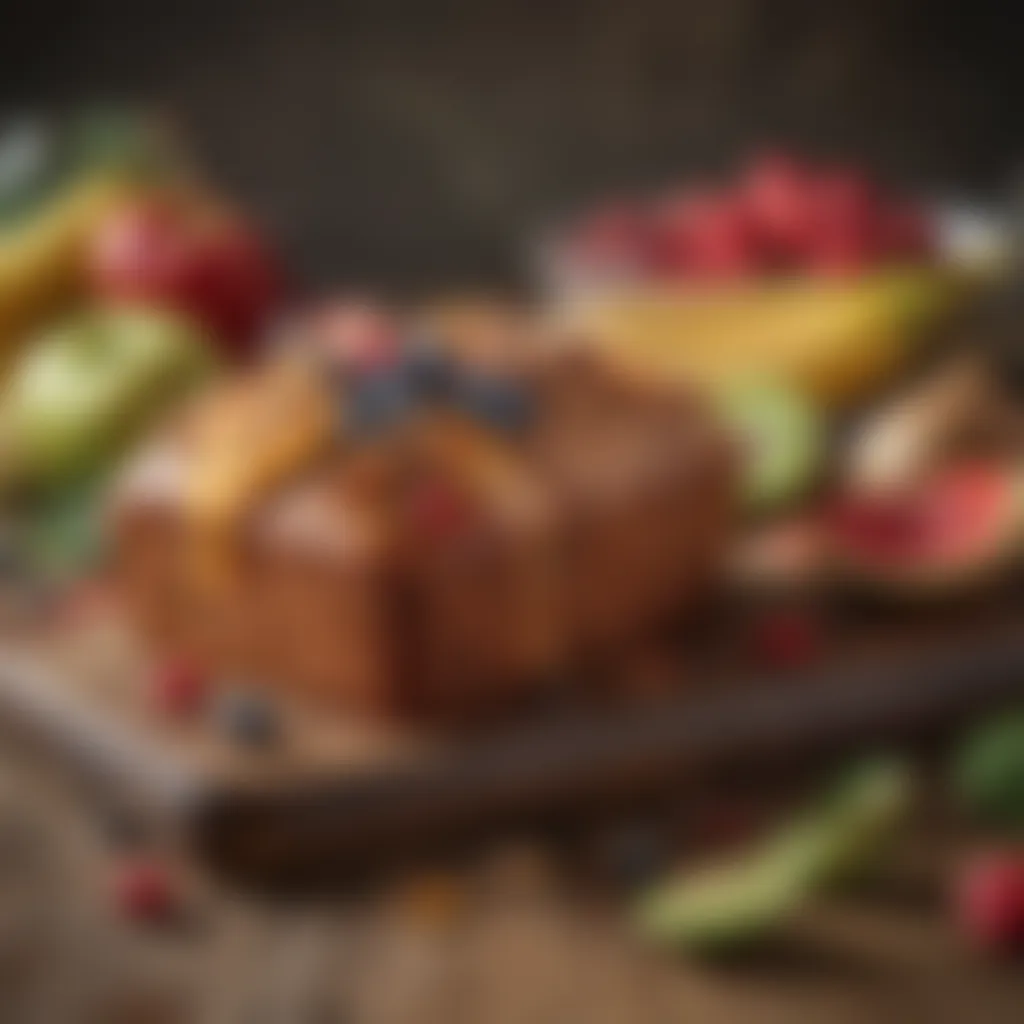 Assortment of colorful fruits on a rustic table