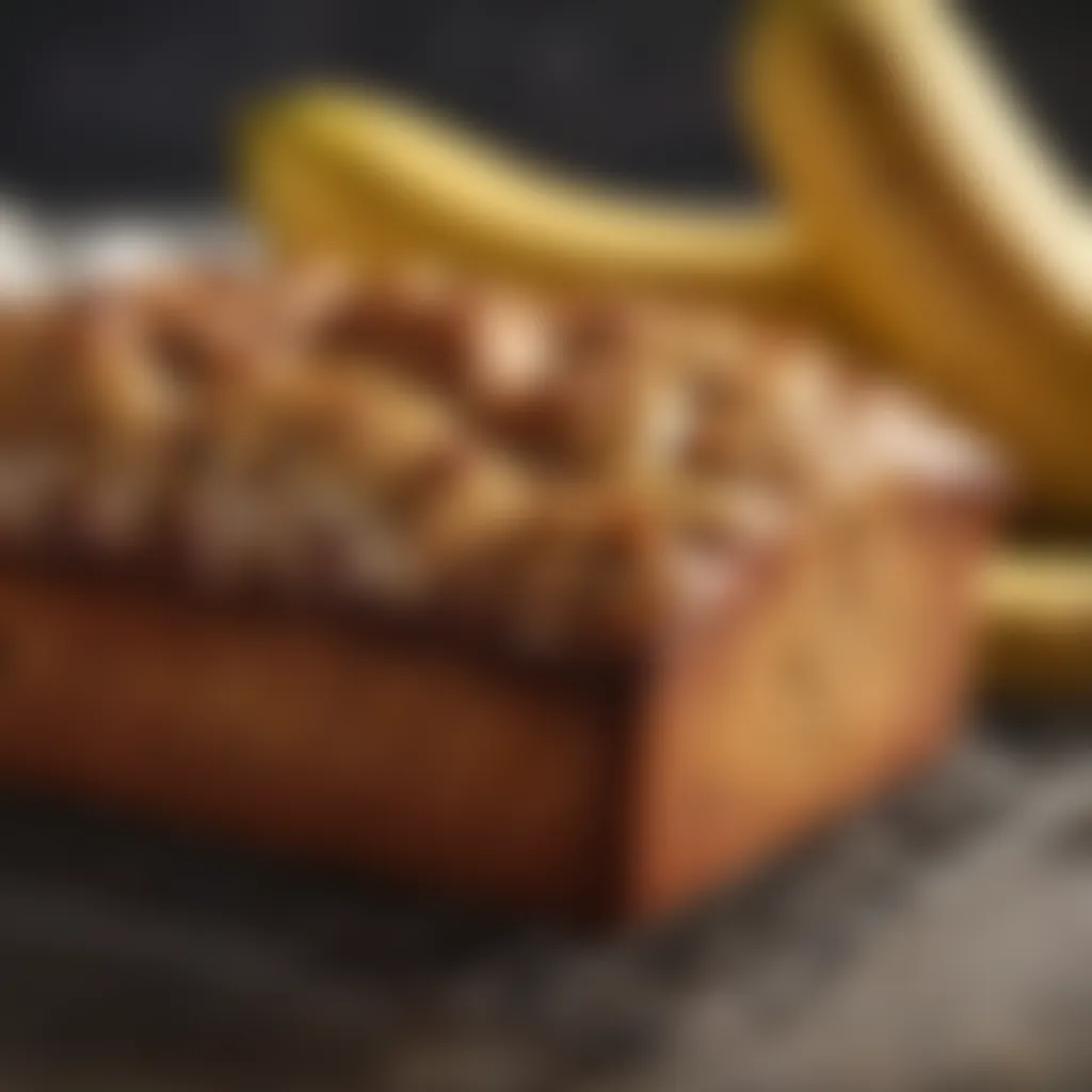 Golden-brown banana bread cooling on a wire rack