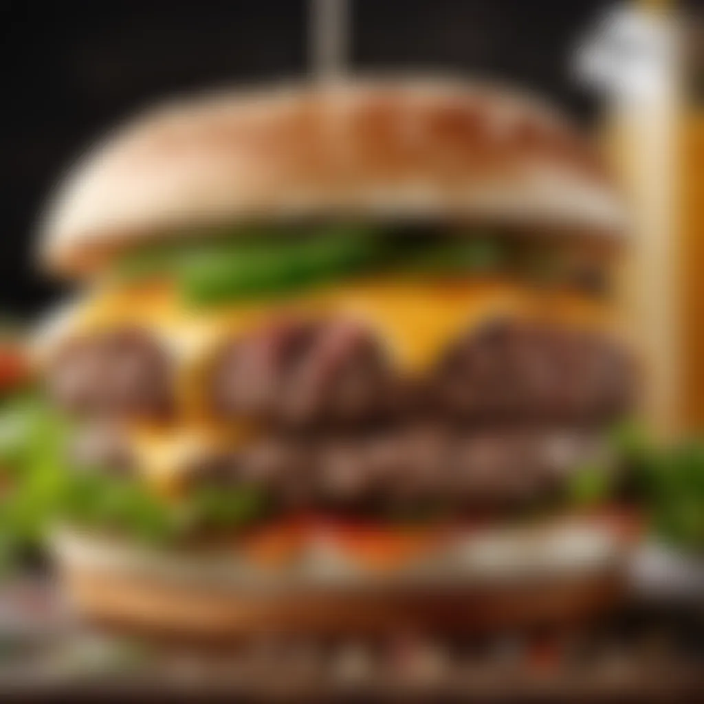 Mouthwatering Minced Beef Burger Mouthwatering minced beef burger