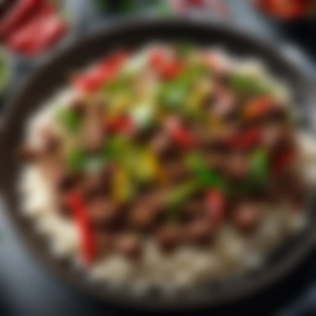 Spicy Minced Beef Stir-Fry Spicy minced beef stir-fry