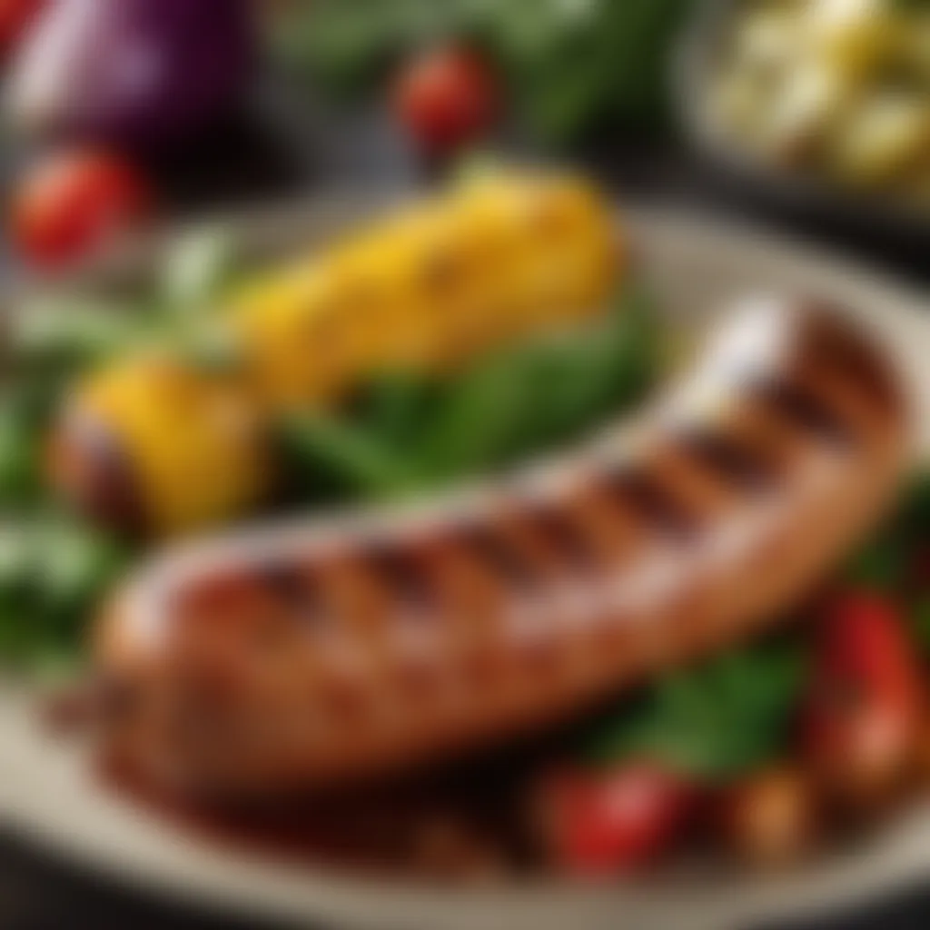 Grilled Sausage with Vegetable Medley