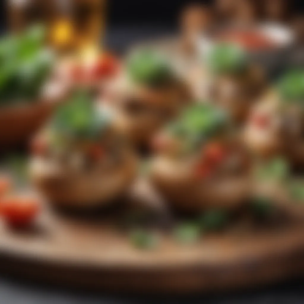 Succulent Stuffed Mushrooms Close-Up