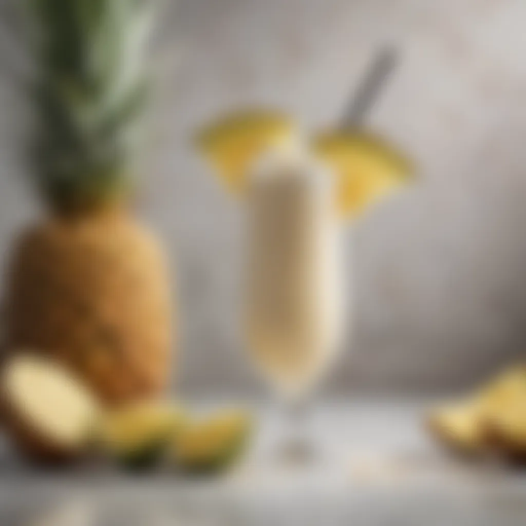 Satisfying sugar-free pina colada mocktail