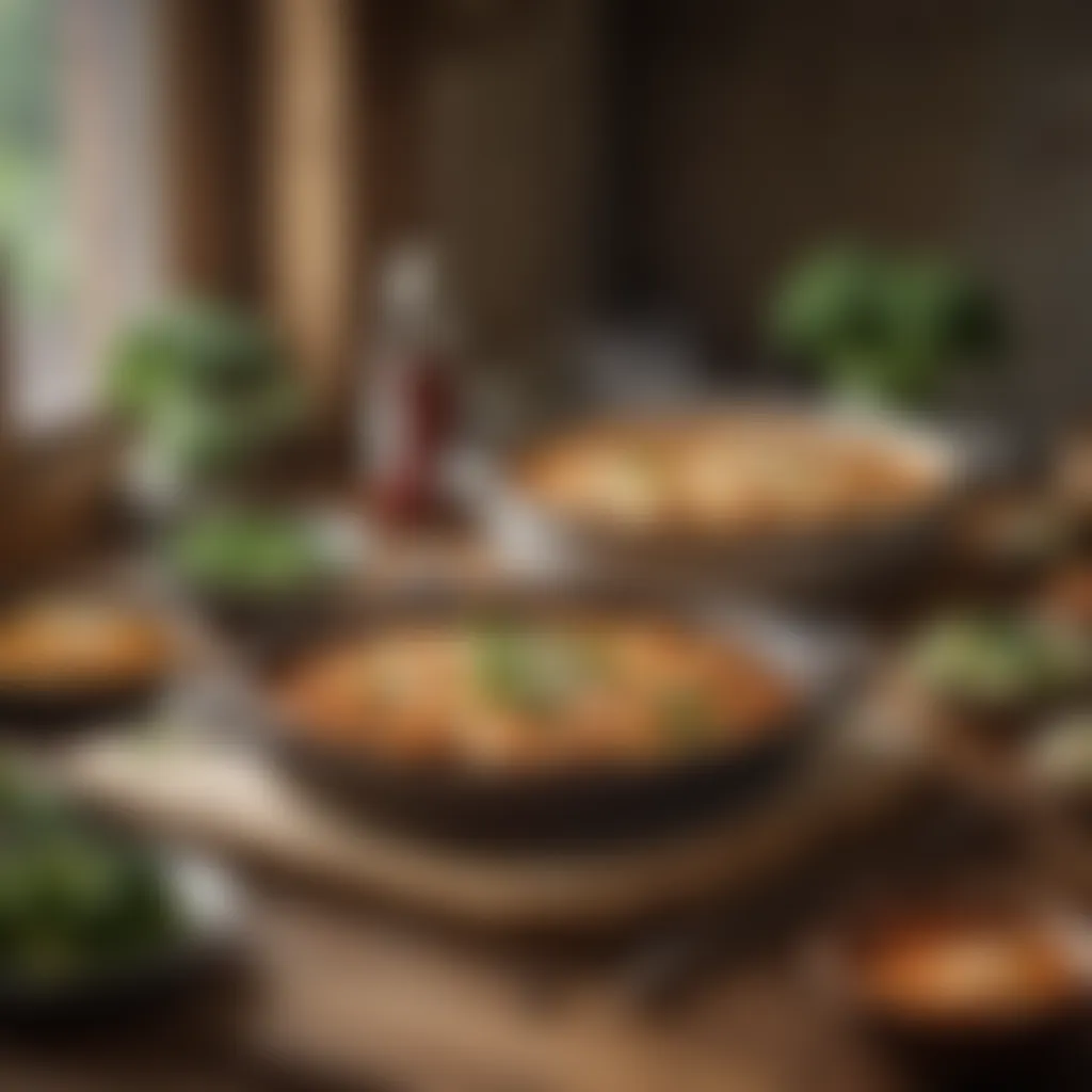 Cozy Atmosphere of Ziti Preparation Steamy Ziti with Broccoli in Rustic Kitchen Setting