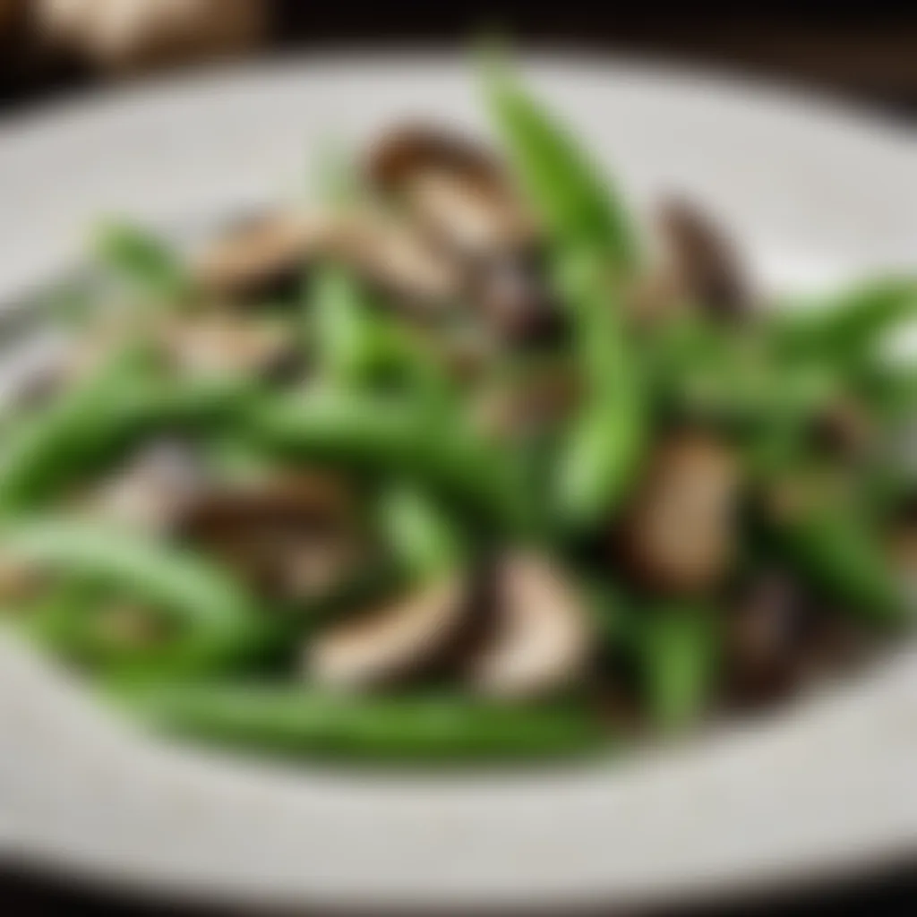 Gourmet Snow Peas and Mushroom Medley