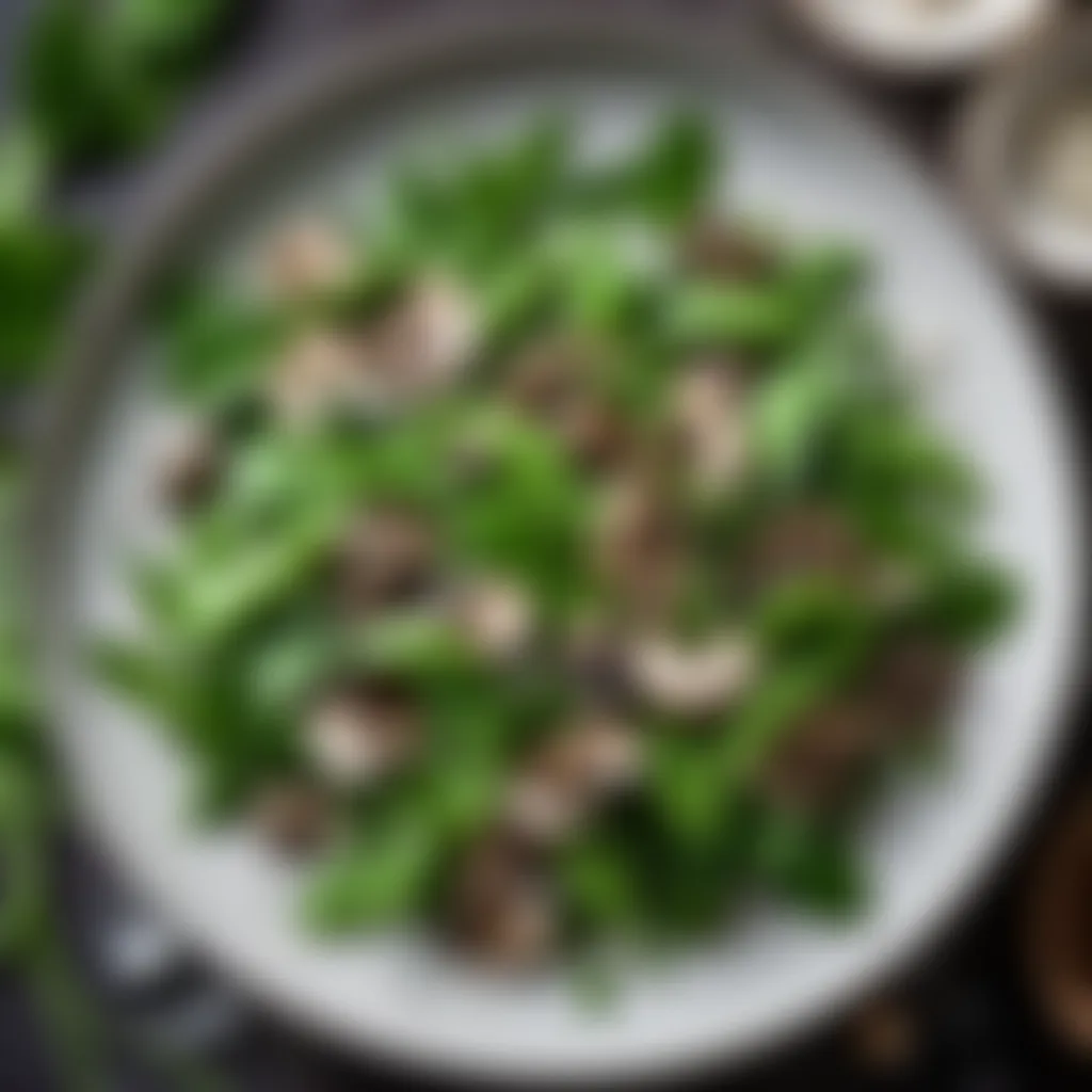 Elegant Snow Peas and Mushroom Salad