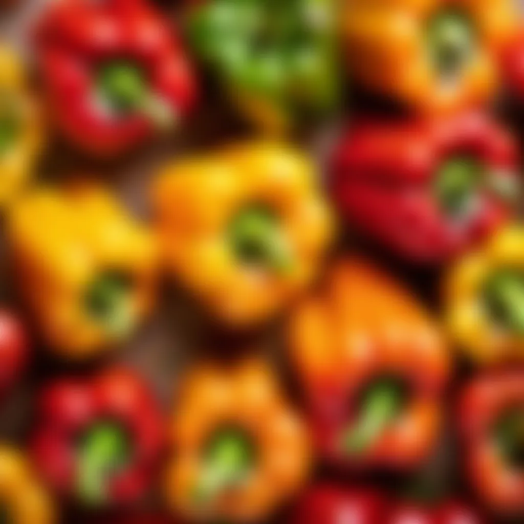 Colorful Bell Peppers for Gazpacho Alvalle