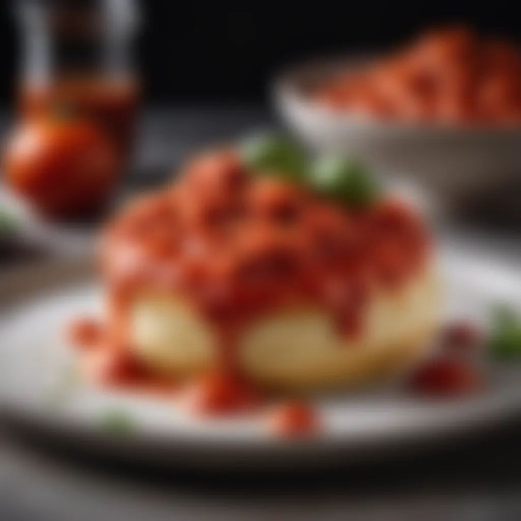 Delicate Sicilian dough topped with flavorful tomato sauce