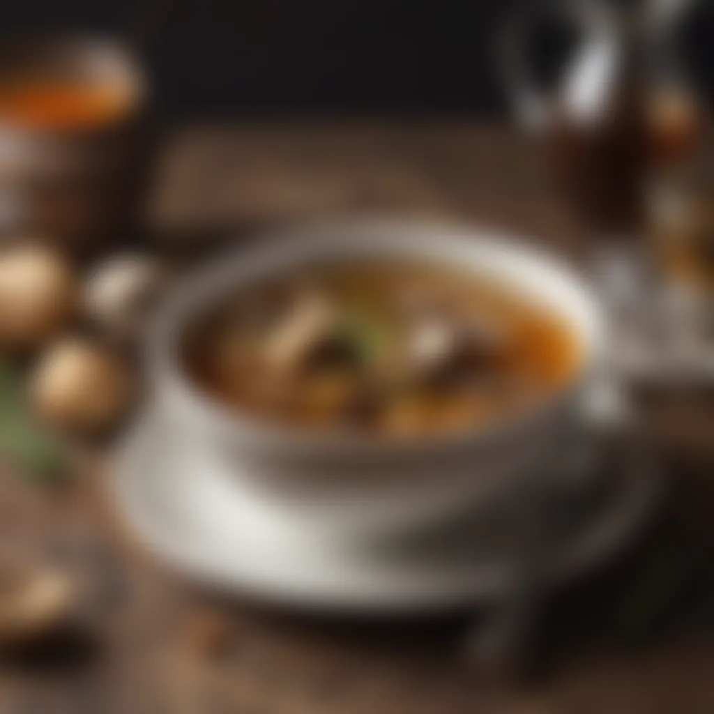 Savory Wild Mushroom Consommé