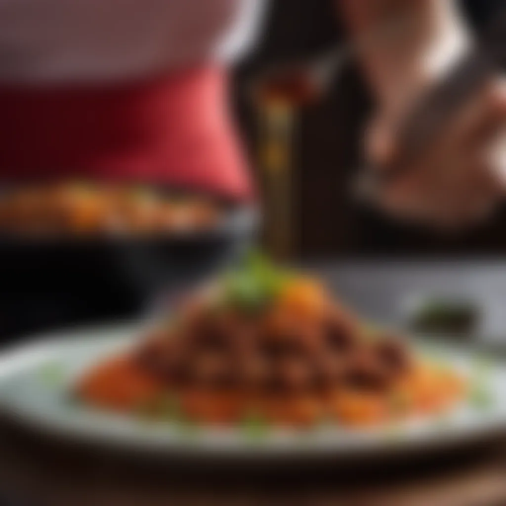 XO Sauce Garnishing a Dish XO Sauce Garnishing a Dish