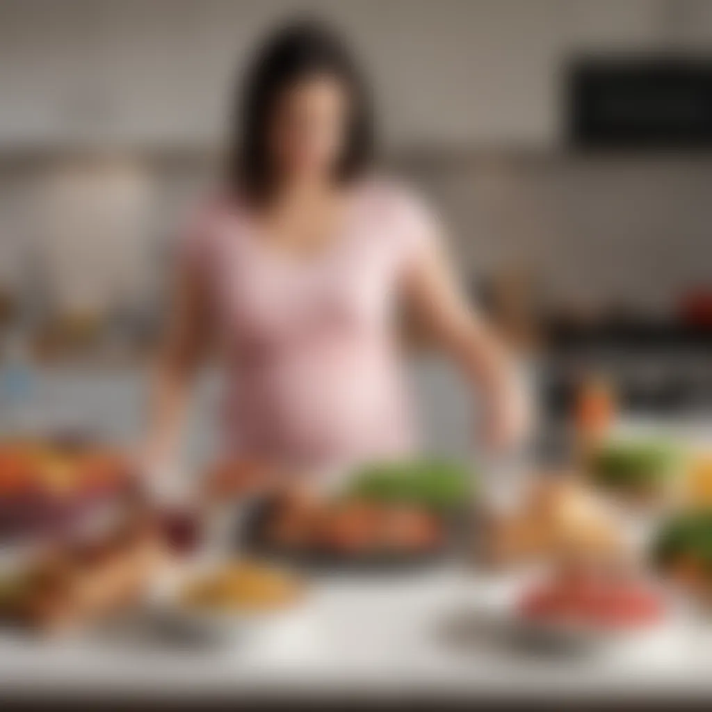 Effective Meal Preparation Strategies for Expecting Mothers Infographic illustrating meal preparation strategies for gestational diabetes.