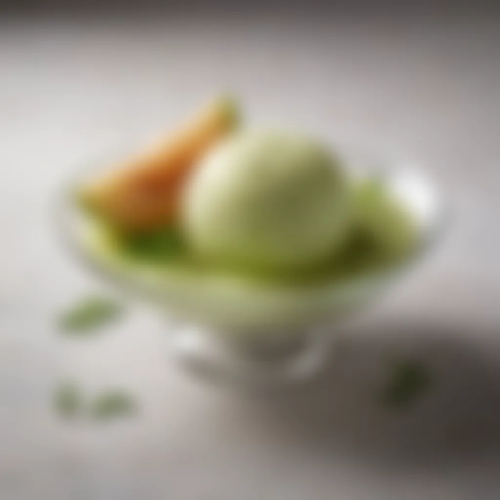 Dill-Infused Honeydew Melon Sorbet