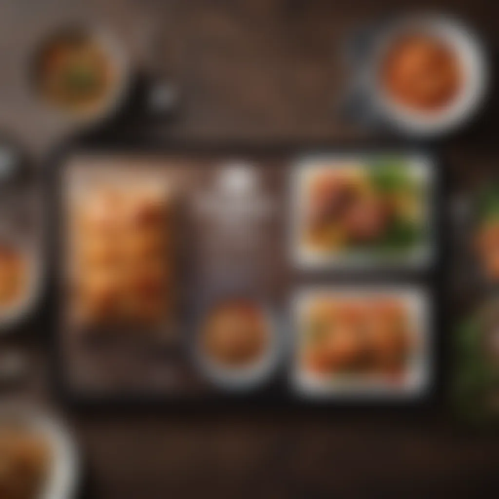 Personalized Meal Suggestions Interface A digital interface showcasing personalized meal suggestions.