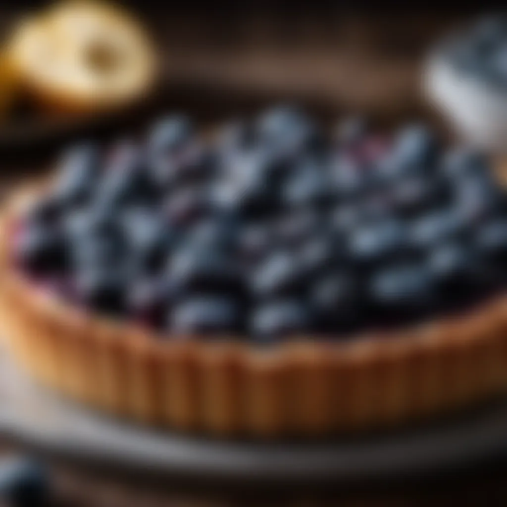 Fresh blueberry tart