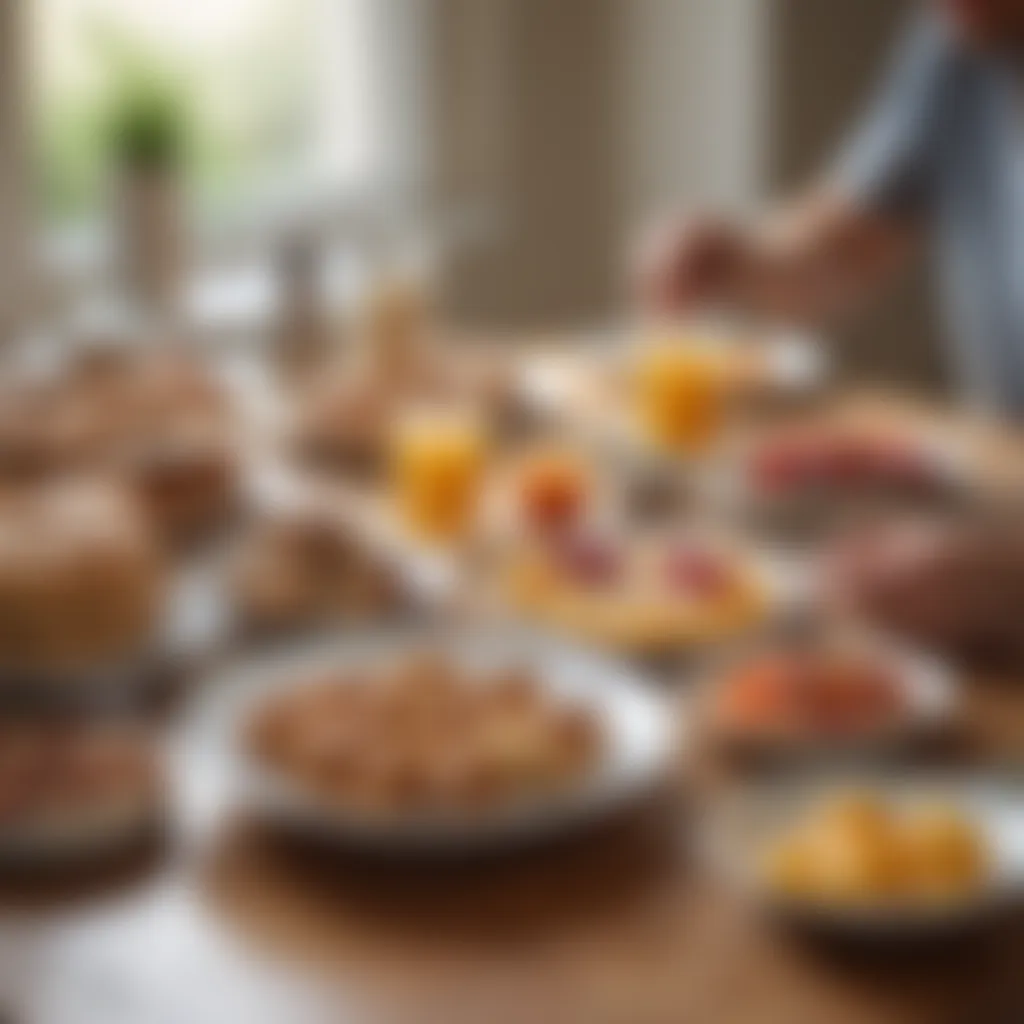 Bright morning scene showcasing a person enjoying a hearty make-ahead breakfast.