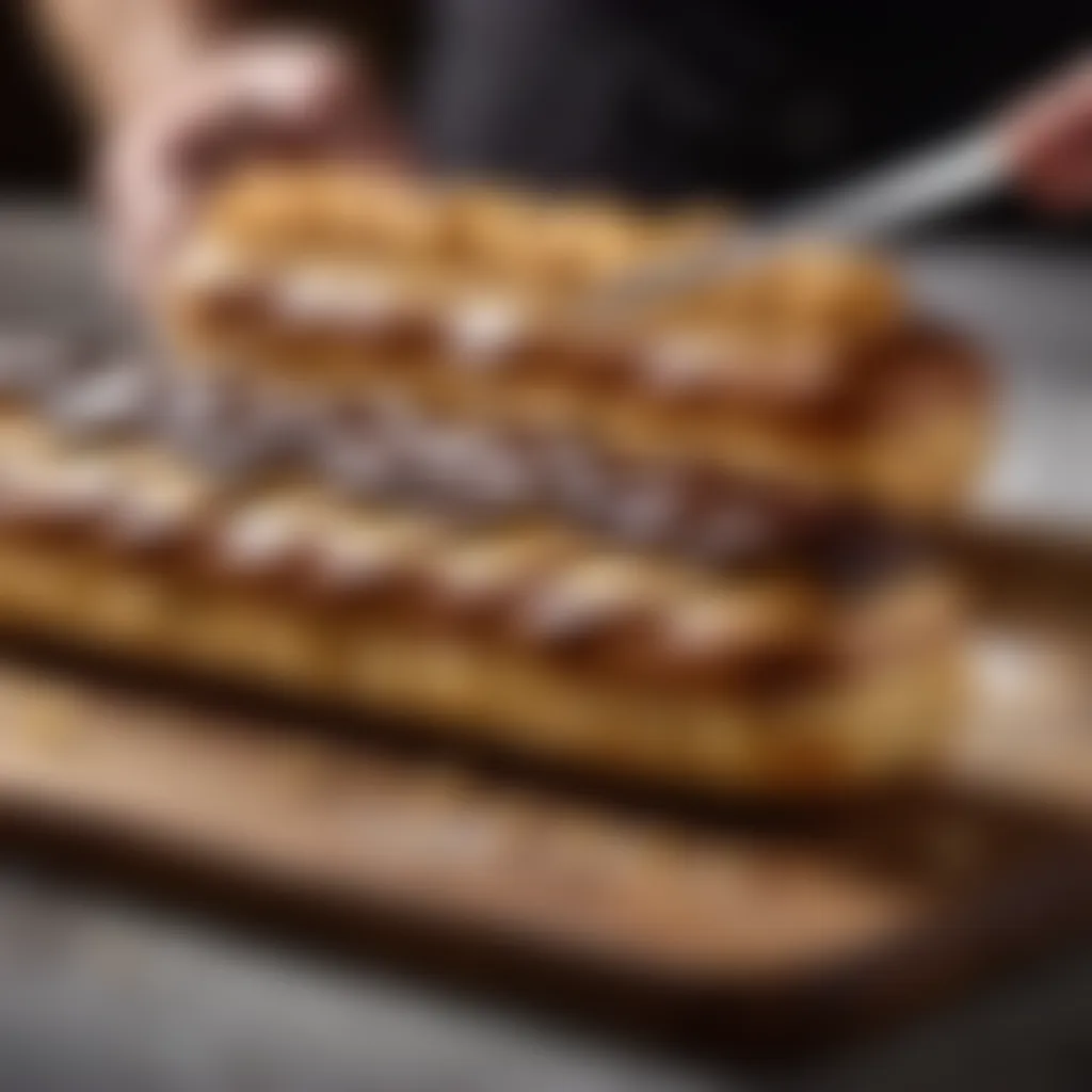 Step-by-Step Eclair Bar Preparation Eclair Bar Preparation