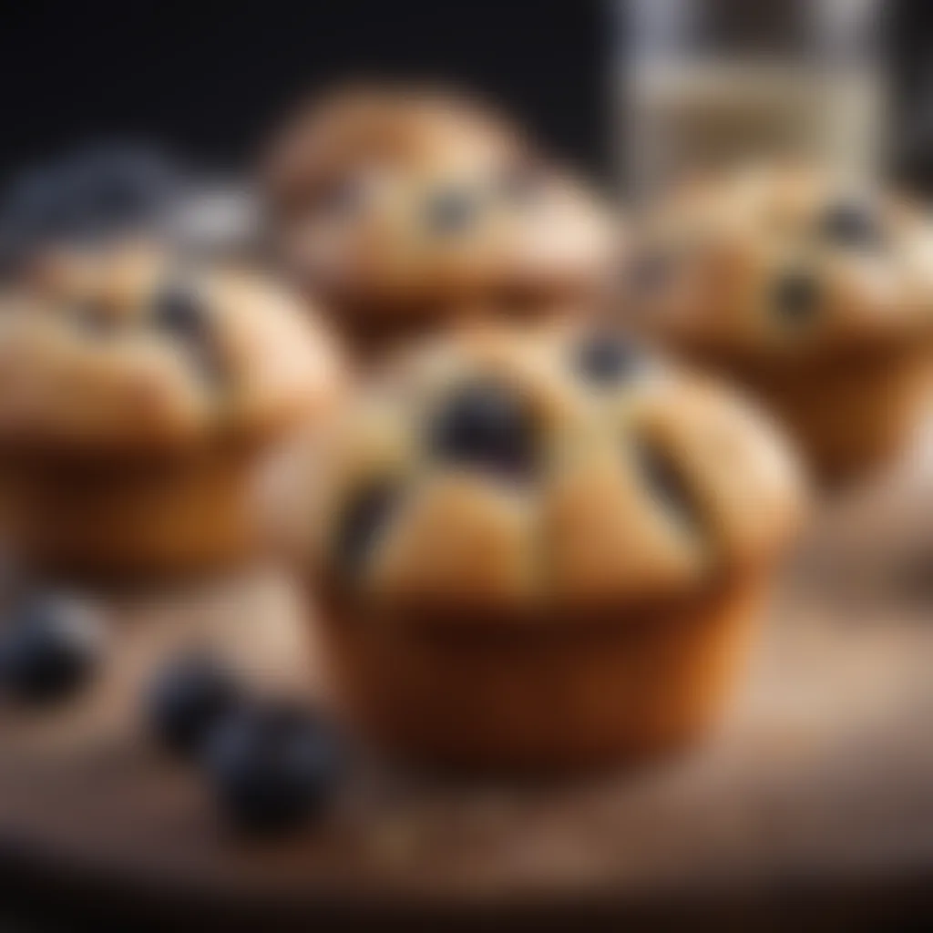 Eggless Blueberry Muffins