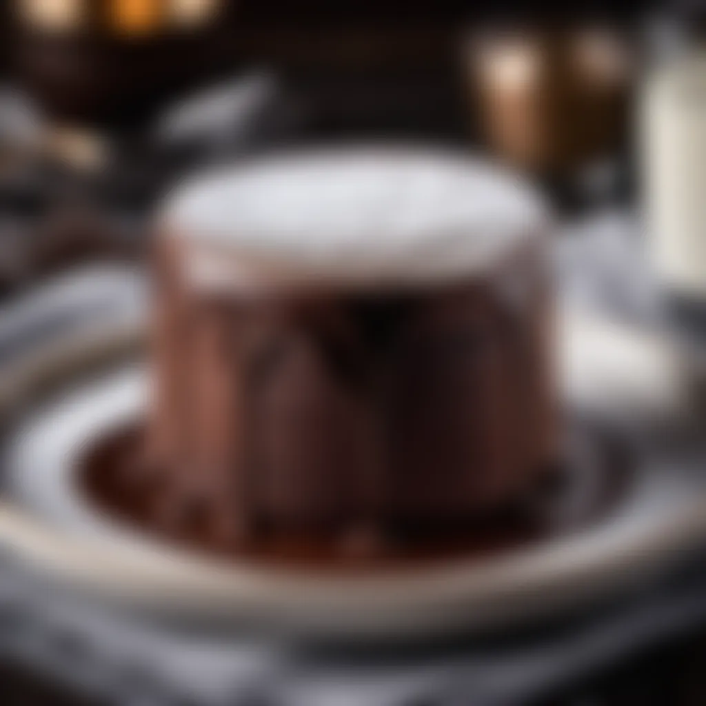 Elegant Dark Chocolate Soufflé