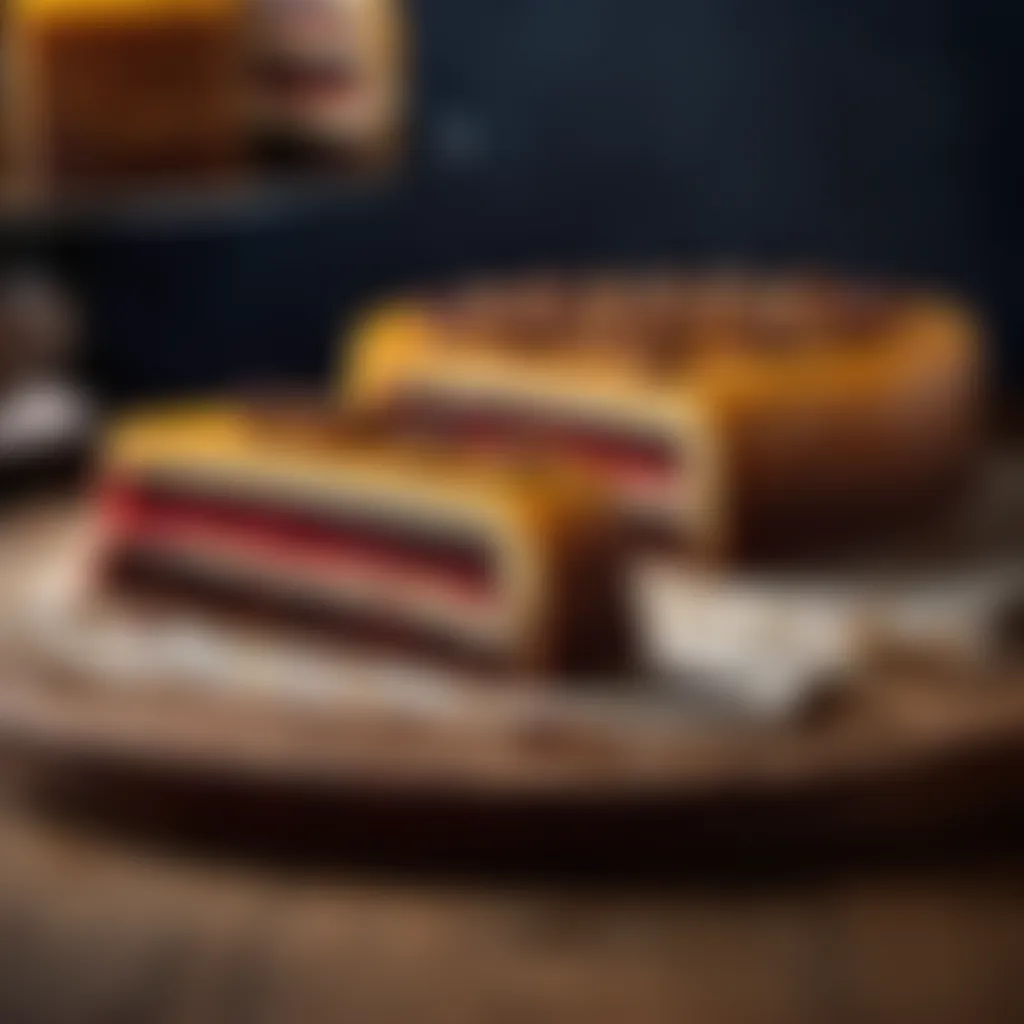 Elegant Presentation of Lumberjack Cake Slices