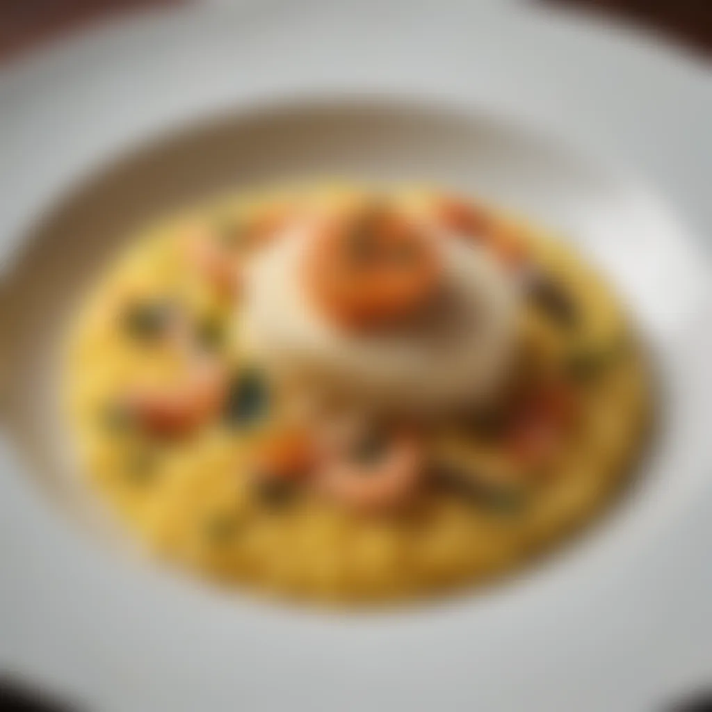 Elegant Saffron-infused Seafood Risotto