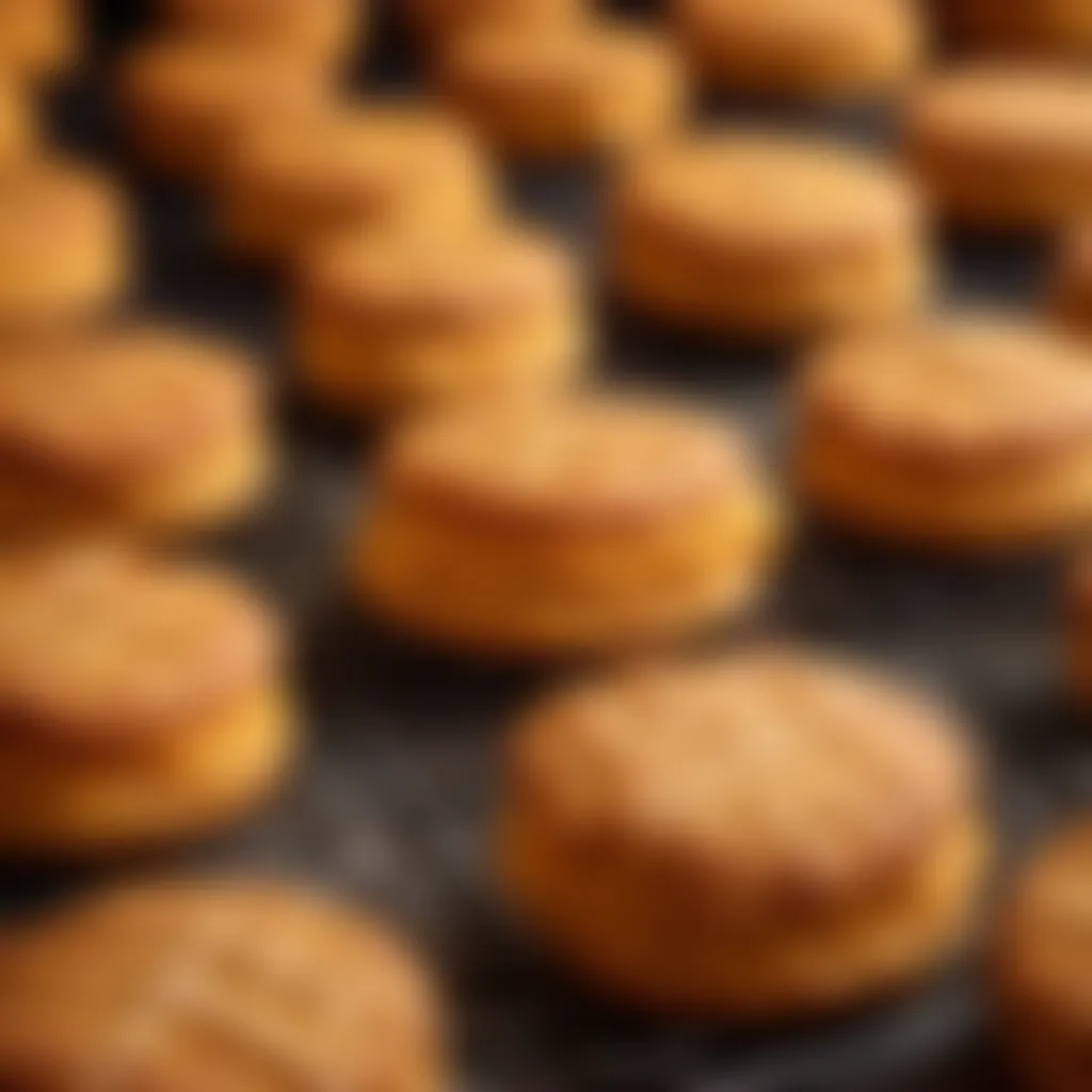 Elegant Sweet Potato Biscuits Arrangement