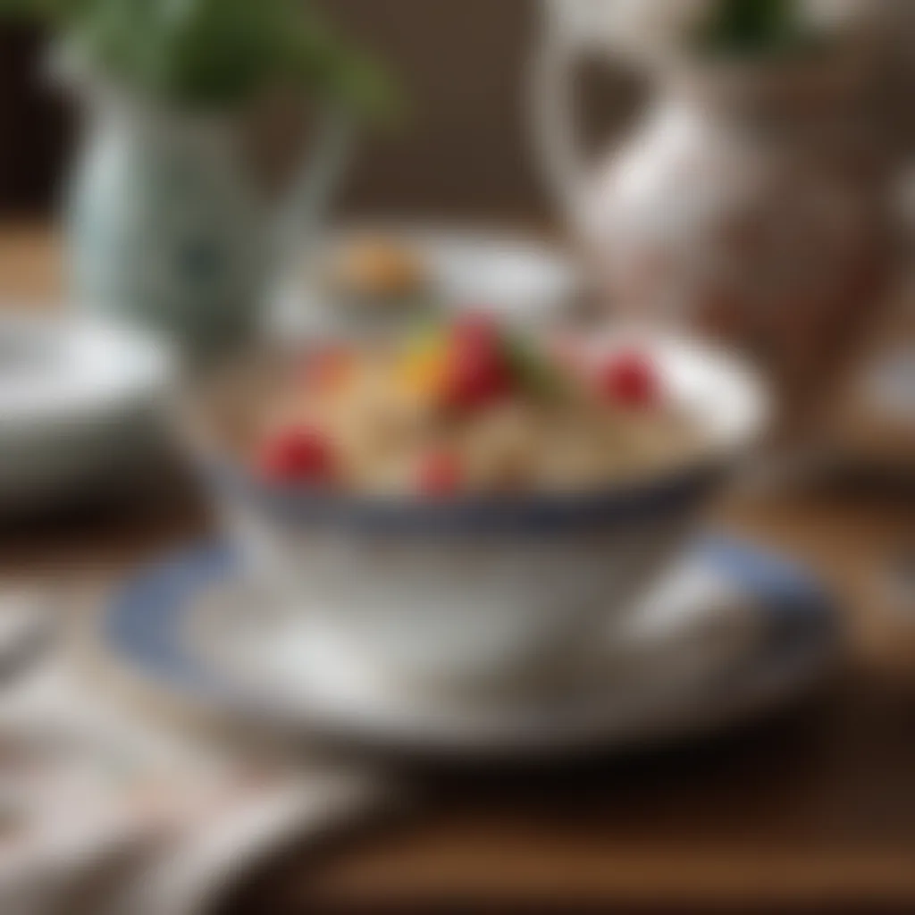 Timeless Elegance: Vintage China Setting for a Culinary Symphony Elegant Table Setting with Vintage China