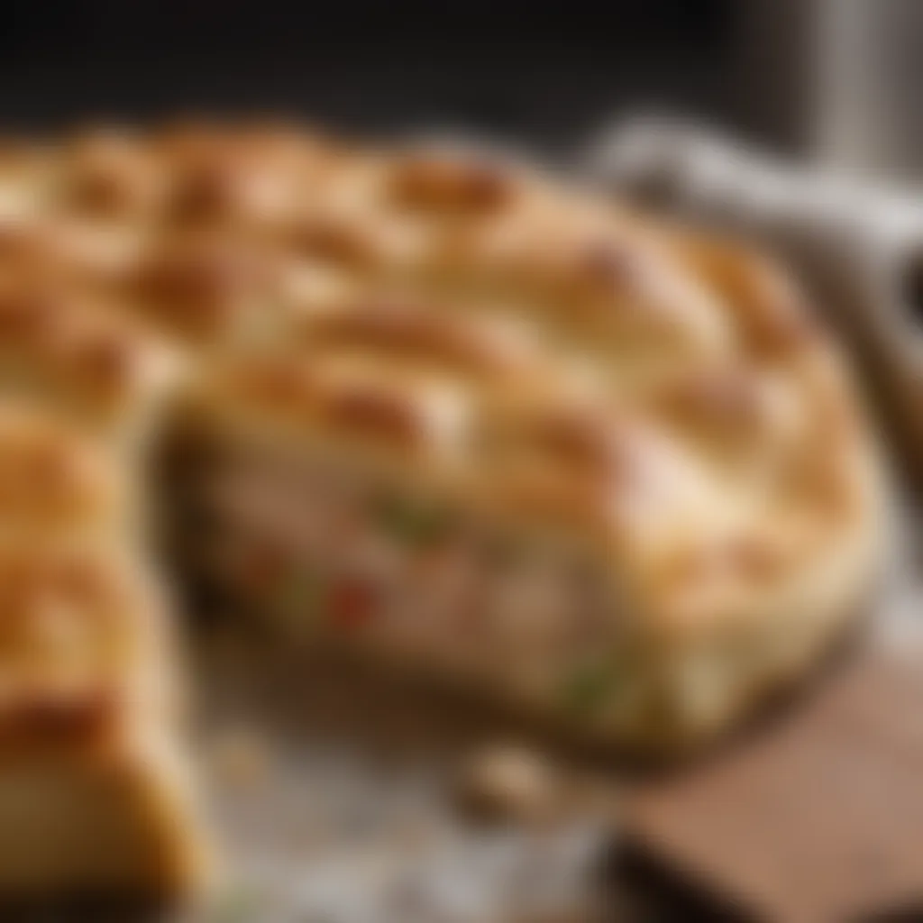 Flaky Puff Pastry Layers for Chicken Pot Pie