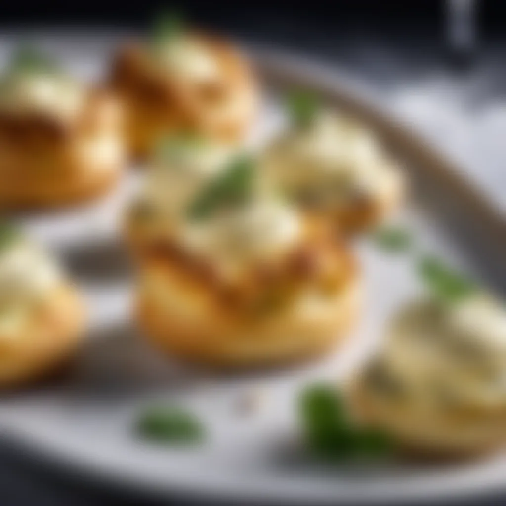 Savoury Puff Pastry Bites with Truffle Aioli