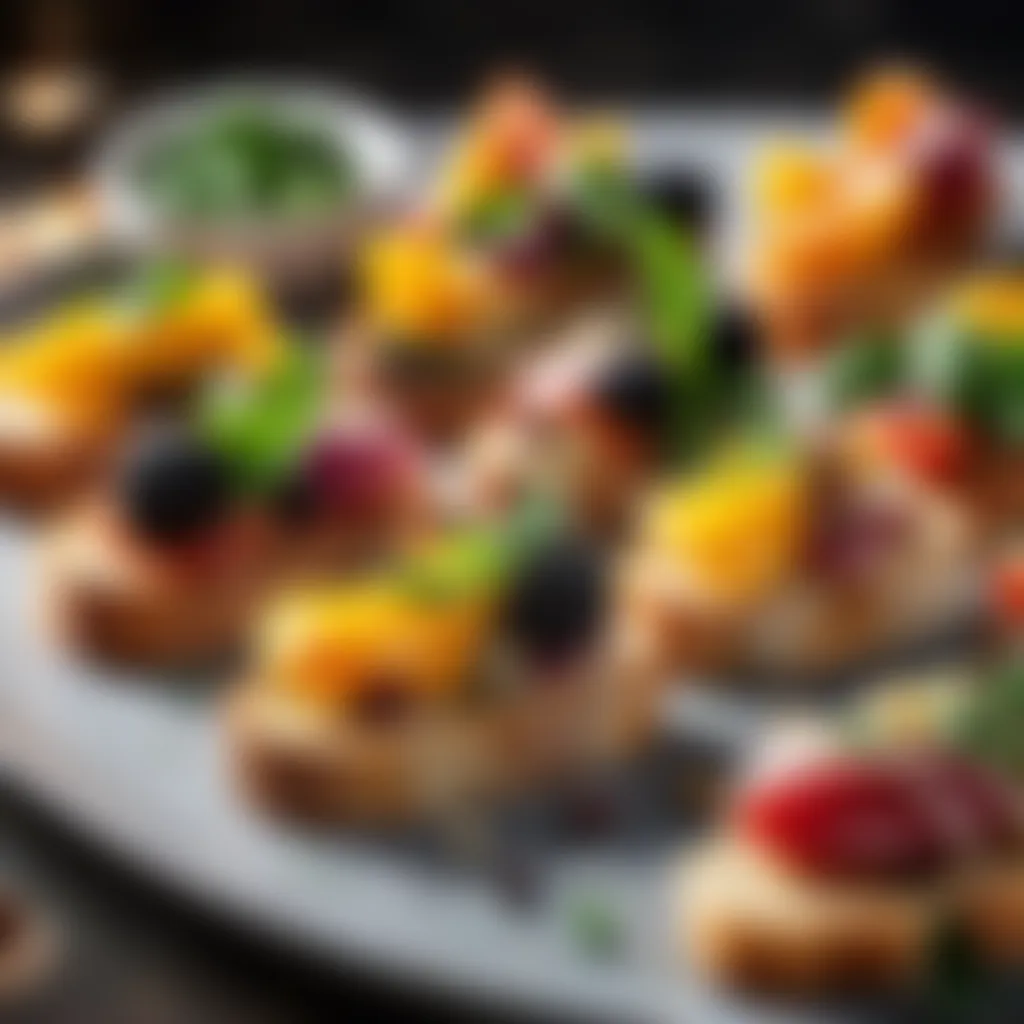 Savoury Crostini with Gourmet Toppings