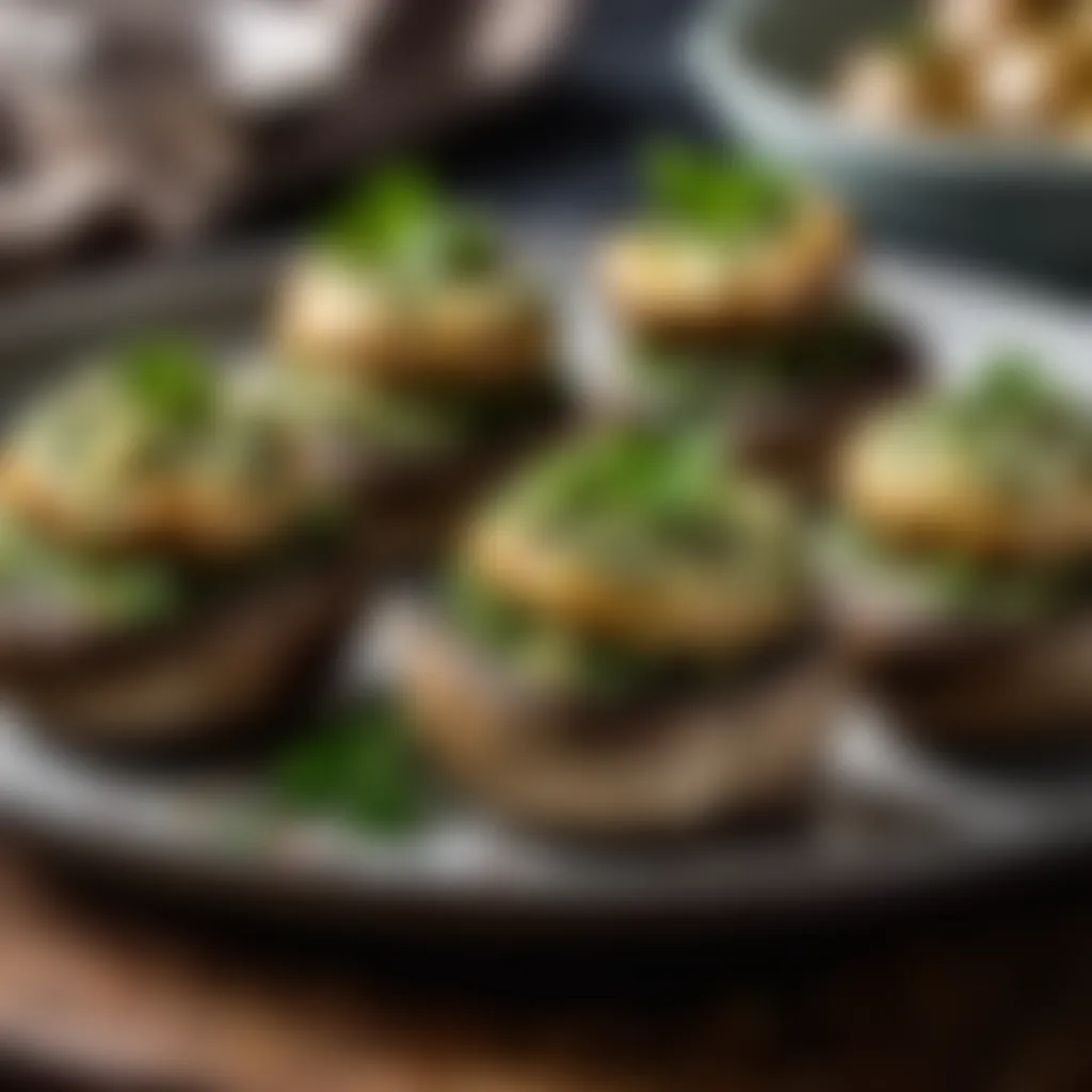 Savoury Stuffed Mushrooms with Herb Butter