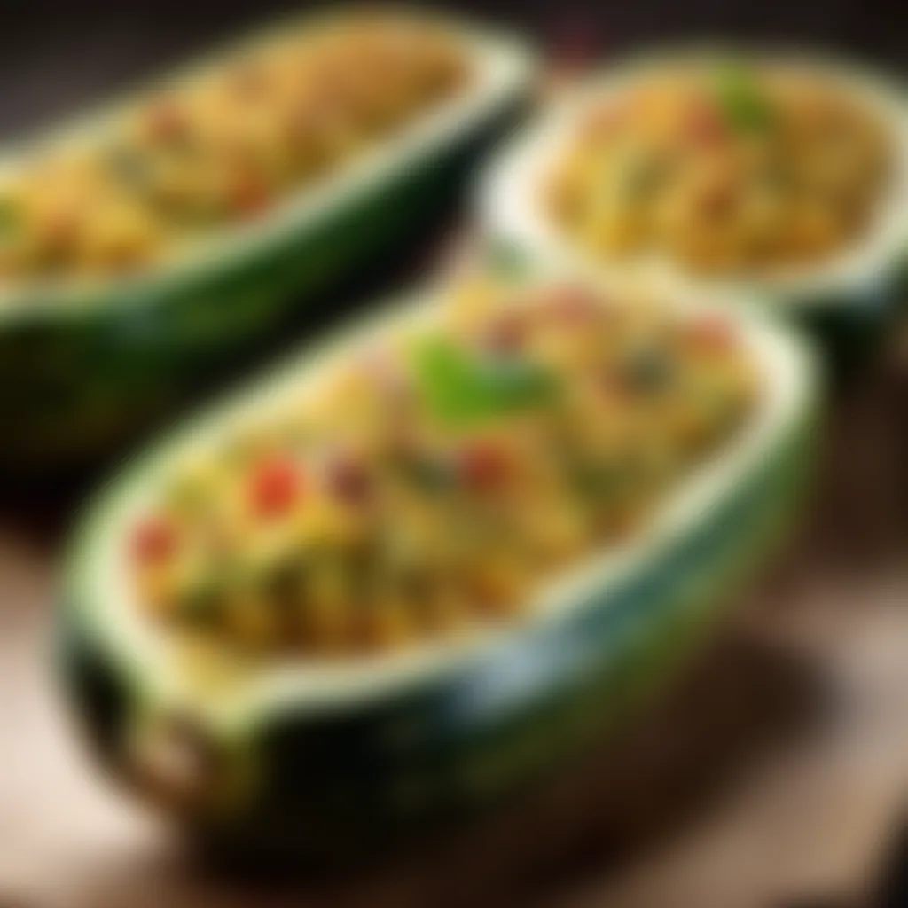 Gastronomic Stuffed Zucchini Delights Gourmet Stuffed Zucchini Halves