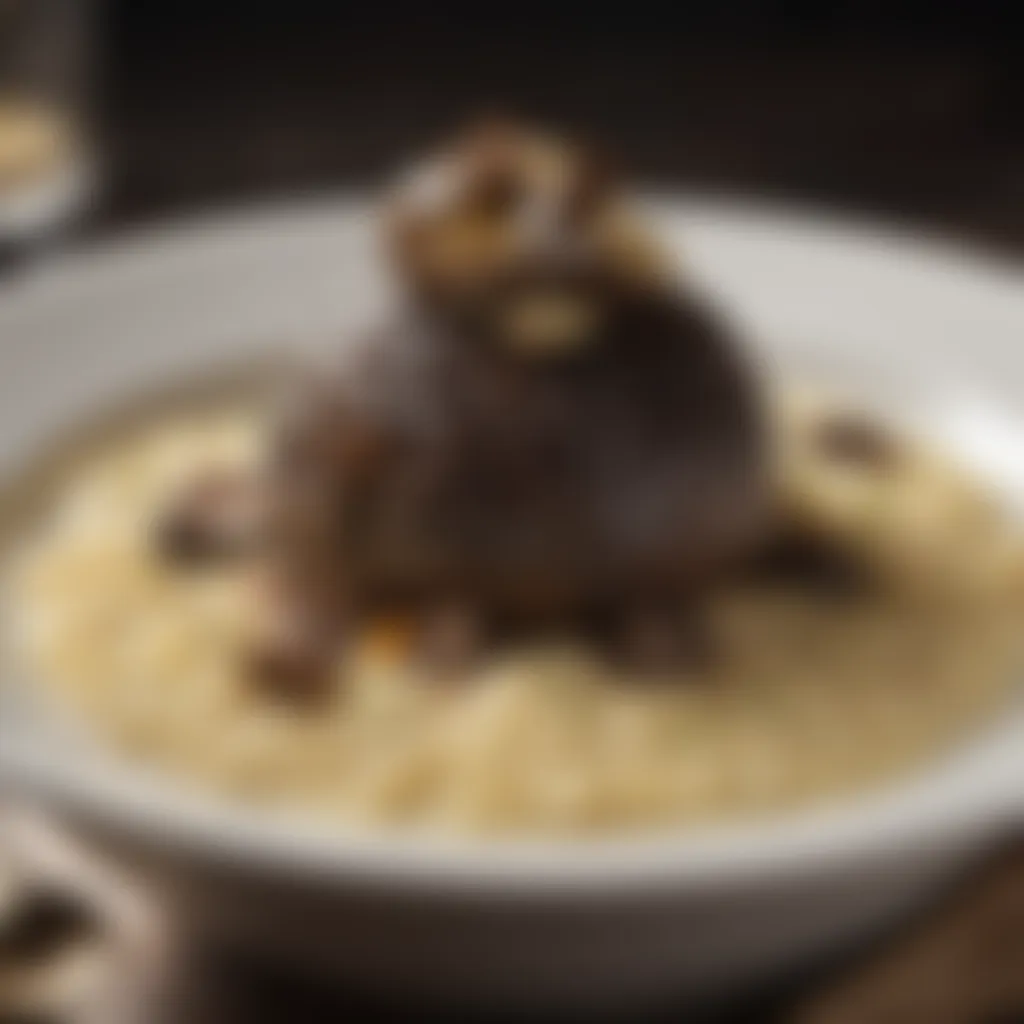 Gourmet risotto with truffle essence