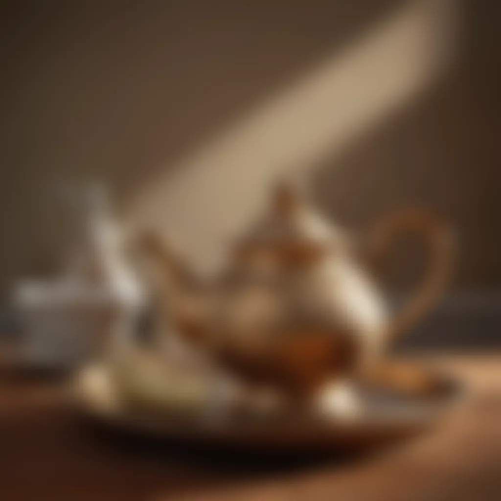 Traditional Emirati teapot with Karak tea