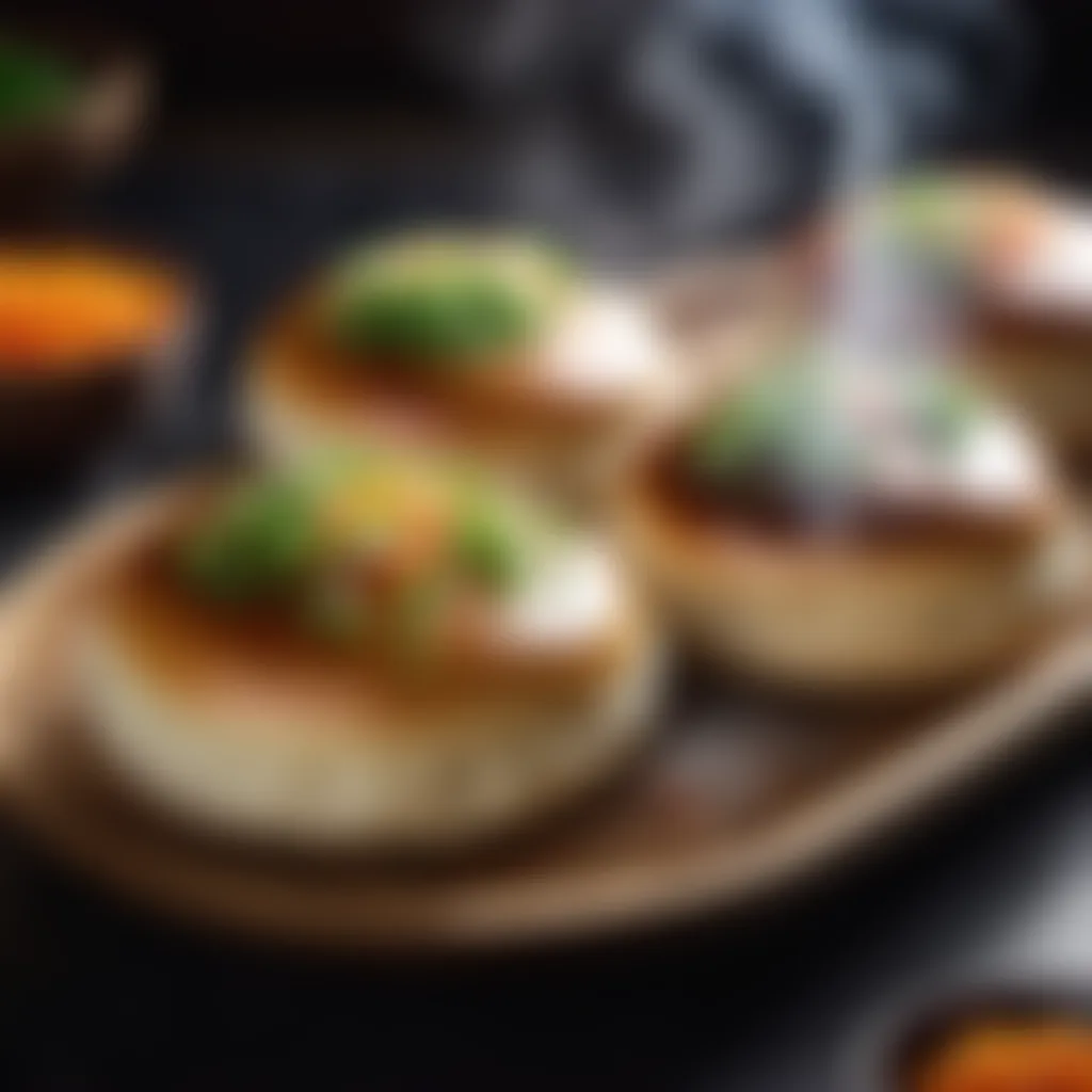 Delicate steamed buns with a magical aura