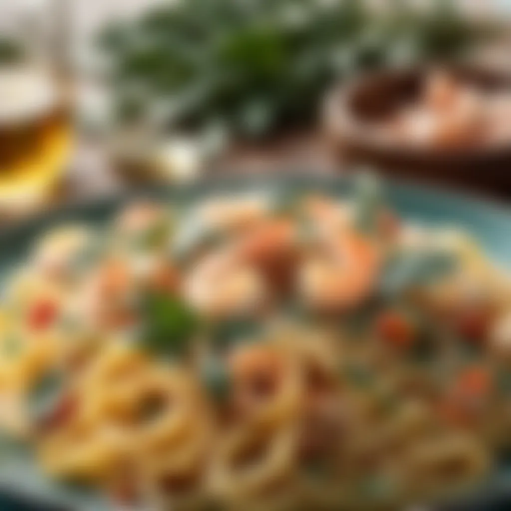 Eucalyptus-infused Seafood Pasta