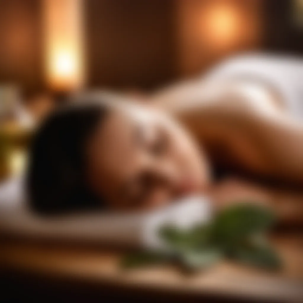 Eucalyptus oil massage