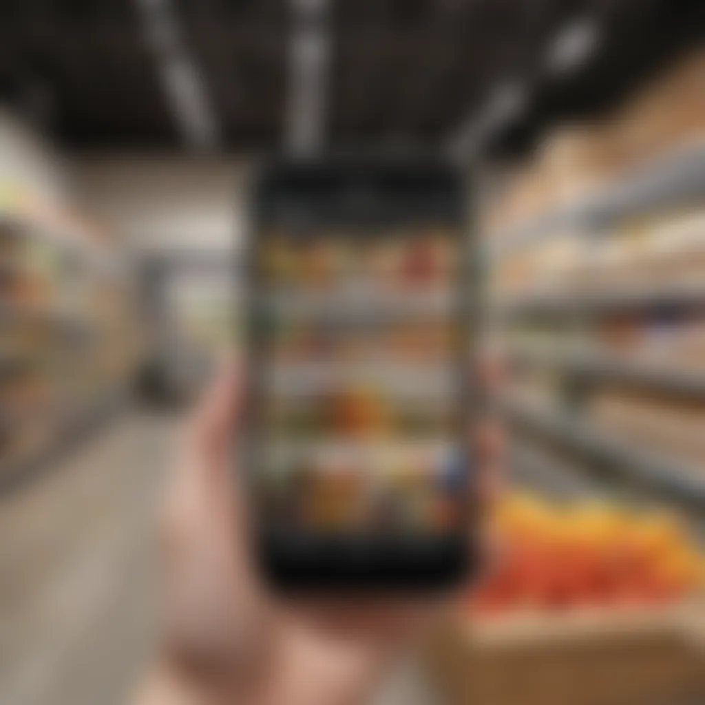 Unique Features of Grocery App Unique features displayed in a popular grocery list application