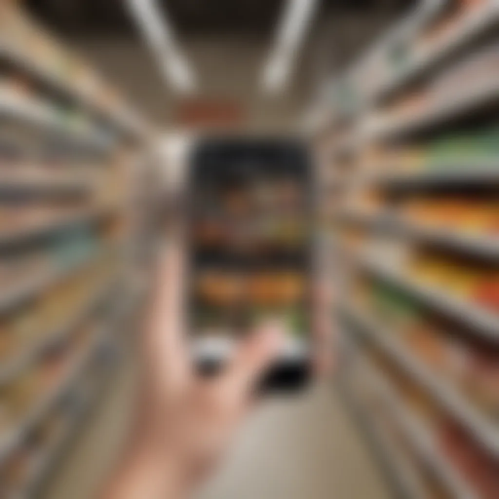 User-friendly navigation within a grocery management application