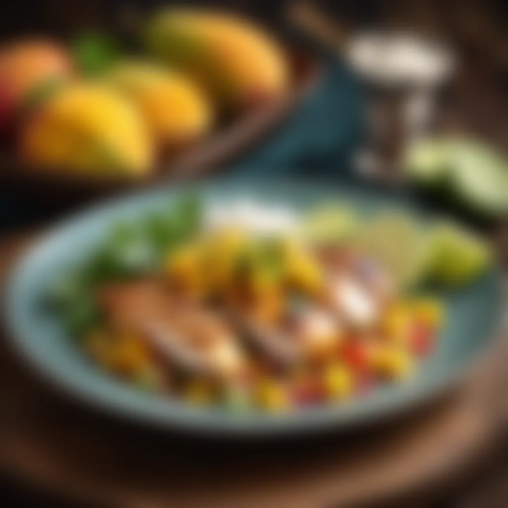 Exotic Mango Salsa Chicken Dish