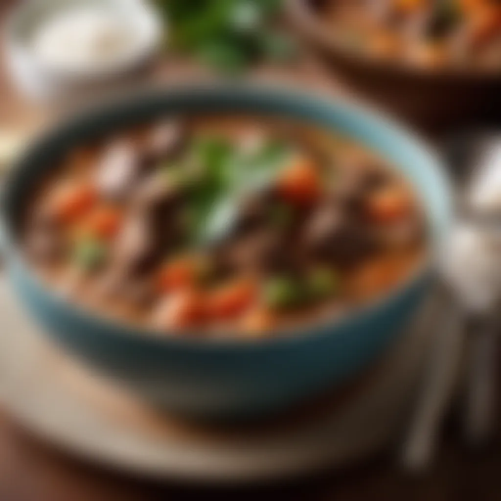 Coconut Milk Infused Spiced Beef Stew Exotic Spiced Beef Stew with Coconut Milk
